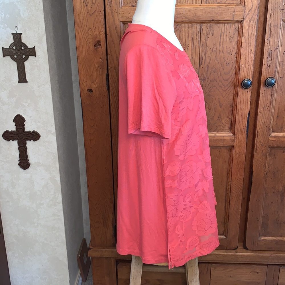 🆕Floral Lace Top Short Sleeves Size Small NEW⭐️ - Picture 5 of 10